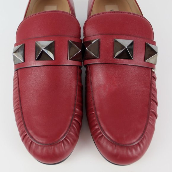 NEW VALENTINO GARAVANI Leather Loafers- Rockstud - Picture 8 of 16
